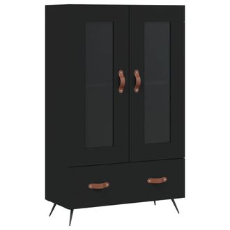 Berkfield Home Highboard Black 69.5x31x115 cm Engineered Wood