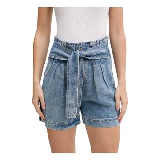 Karl Lagerfeld Korte Broeken, Dames, Blauw, W29, Denim, Denim Shorts