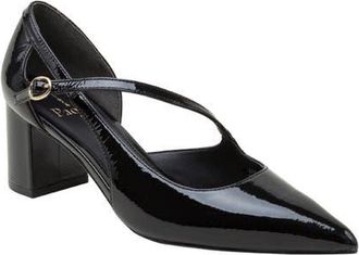 Linea Paolo Biondy Pointed Toe Half dOrsay Pump in Black at Nordstrom, Size 8.5