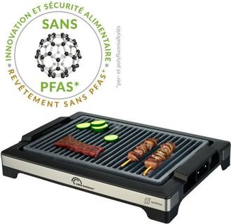 Little Balance Barbecue &Eacute;lectrique Little Balance - Easy Nopifas - Surface De Cuisson 38 X 25 Cm - Revetement Microc&eacute;ramique Sans Pfas - 2000