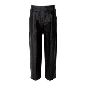 HUGO BOSS Dames, Broeken, Zwart, Maat: M Viscose
