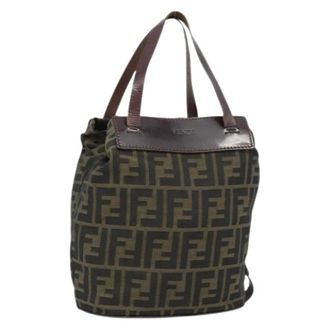 Fendi Pre-owned Vintage Tote Bag - Dames - Vintage Shopper - Bruin - ONE Size - Leer - Vintage