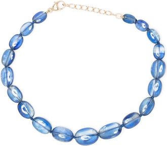 JiaJia 14kt yellow gold Arizona kyanite beaded bracelet - women - Crystal - One Size - Blue