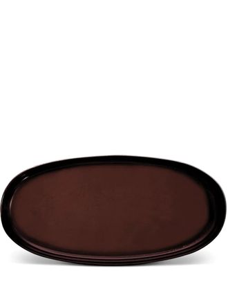 L'OBJET Piatto ovale Terra medio (23cm) - Rosso