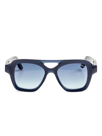 Lapima Samuel geometric-frame sunglasses - Blue