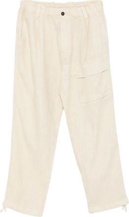 C.P. Company Linnen Sack Loose Cargo Broek - Heren - Vrijetijds broeken - Beige - M - Linnen - Broeken