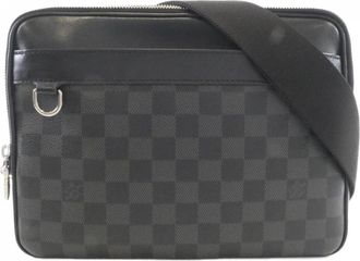 Louis Vuitton Graphite Coated Canvas Shoulder Bag (Pre-Owned)