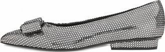 Ferragamo Womens Bow Ballet Flats In Black