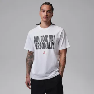 Nike Jordan Mens Jordan Sport Dri-FIT T-Shirt in White | IF0870-100