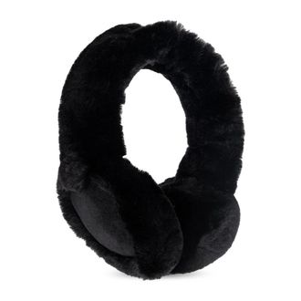 UGG Headbands, female, Black, Size: ONE SIZE Fur Earmuffs with Wireless Headphones