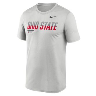 Nike Ohio State Sideline Legend Nike Mens Dri-FIT College T-Shirt in Grey | 02TI0BBOH-7SB