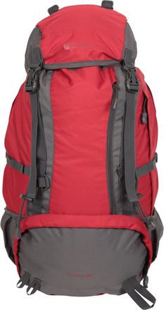 Mountain Warehouse Venture 40L Rucksack - Ripstop, Compression Straps, Hydration Compatible Red