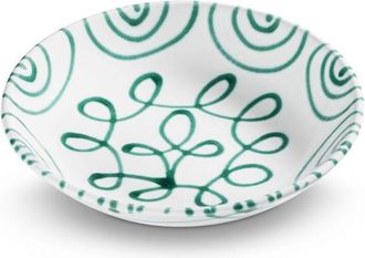 Gmundner Keramik Gmundner Keramik - Gmundner Cer&aacute;mica Verde Flameado, Plato Hondo Taza (&oslash; 20cm)