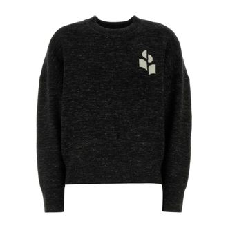 Isabel Marant Atlee Jumper - female - Marant &eacute;toile - Round-neck Knitwear - Black - XS - Knitwear