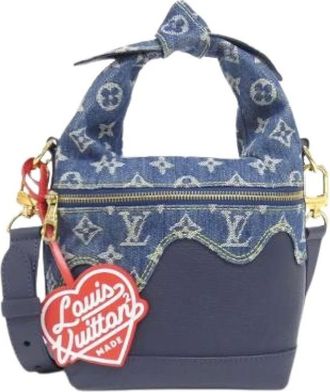 Louis Vuitton Bolso de hombro Pre-owned Monogram Drip Japanese Cruiser Calf - Pre-owned - Mujer - Azul - ONE SIZE