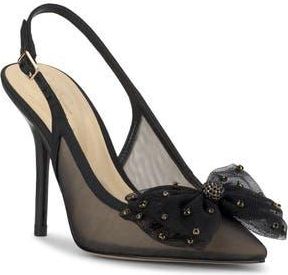 Jessica Simpson Lavilra Slingback Pointed Toe Pump in Black at Nordstrom Rack, Size 12