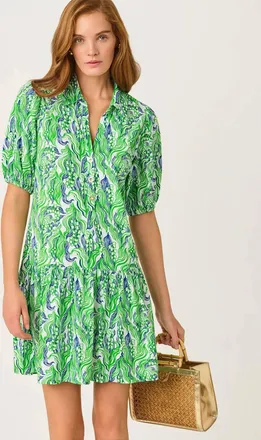 Lilly Pulitzer Bingley Dress In Putting Green Lilly Of The Valley