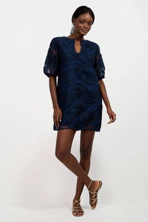 Trina Turk Torchino Organza Mini Dress - Ink at Nordstrom, Size 0