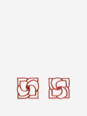 Magda Butrym Square Logo Earrings