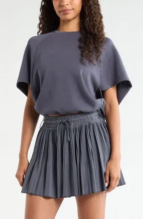 Zella Soft Luxe Raglan Sleeve T-Shirt in Navy Armada at Nordstrom, Size X-Large