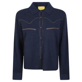 Guest In Residence Camicetta Western Corta - - Blouses & Shirts - Donna - Blu - S