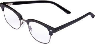Generic Colin Round Semi Rimless Reading Glasses (Black, 1.00, multiplier_x)