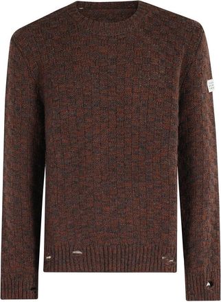 Maison Margiela Textured Knit Crewneck Sweater