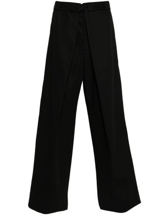 Givenchy pleated wide-leg trousers - Black