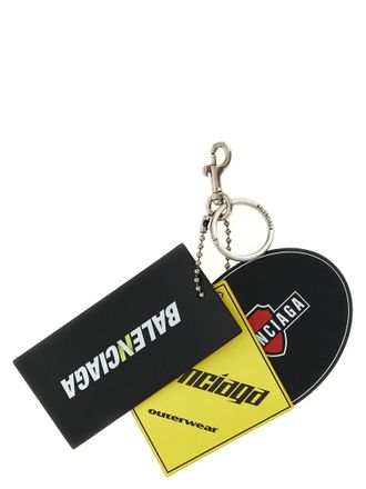 Balenciaga 3 Tags Keyring Multicolor