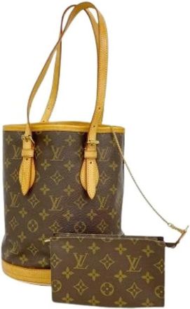 Louis Vuitton Pre-owned Bucket Bags, female, Brown, Size: ONE SIZE Pre-owned Tote Bag