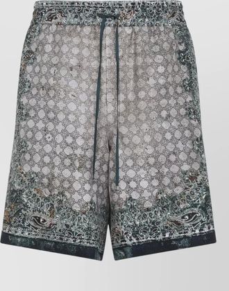 Amiri silk printed tailored shorts