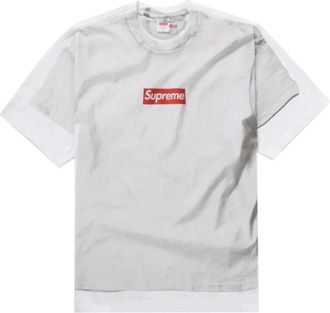 SUPREME Tops, Heren, Wit, S, Witte Box Logo T-shirt