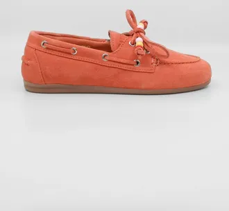Pavement Womens Marin Pearls Loafers In Orange Suede