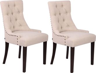 Clp Set De 2 Sillas De Comedor Aberdeen Antiguo Crema