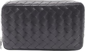 Bottega Veneta Pre-owned Clutches, female, Black, Size: ONE SIZE Pre-owned Leather Clutch
