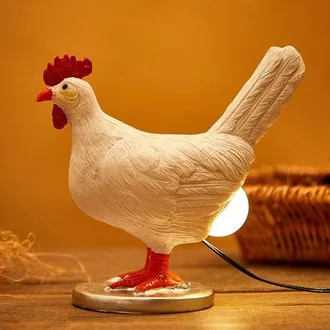OEM L&aacute;mpara De Noche Realista Con Forma De Huevo De Resina, L&aacute;mpara Decorativa Luminosa Con Forma De Huevo, Soluci&oacute;n De Iluminaci&oacute;n, Blanco