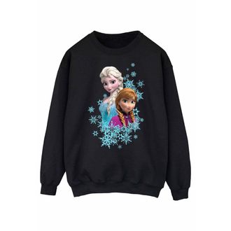 Disney Dames/Dames Frozen Elsa en Anna Zussen Sweatshirt (Zwart)