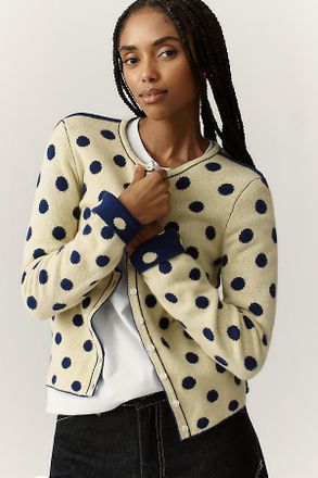 Damson Madder Tabitha Wool Reversible Cardigan Sweater