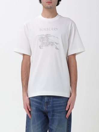 Burberry T-shirt in cotone con logo Burberry