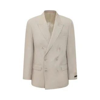 HUGO BOSS Blazers, male, Gray, Size: M Beckham Slim-Fit Jacket