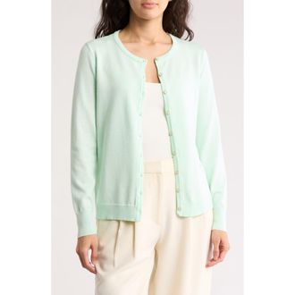 By Design Lightweight Garden Cardigan in Aqua Glass at Nordstrom Rack, Size X-Large
