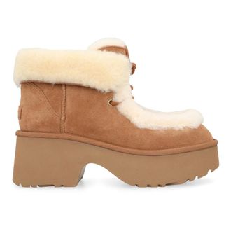 UGG Winter Boots, female, Beige, Size: 11 US Classic Esmee Lace Up