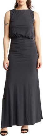 Go Couture Sleeveless Maxi Dress in Charcoal at Nordstrom Rack, Size X-Large