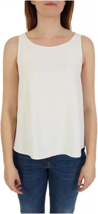 Emporio Armani D4Nk 1A D9902 101 - Dames - Tops zonder mouwen - Wit - XL - Tops