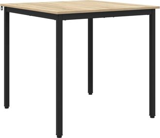 vidaXL Mesas De Comedor 80 X 80 X 75 Cm Madera De Ingenier&iacute;a Cuadrado Vidaxl