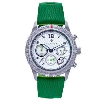 Nautis Mens Meridian Chronograph Strap Watch w/Date - Green Stainless Steel - One Size