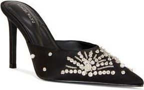 Azalea Wang Angelica Pointed Toe Mule in Black at Nordstrom Rack, Size 6