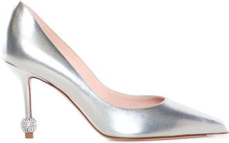 Roger Vivier Jewel Heel Leather Pumps