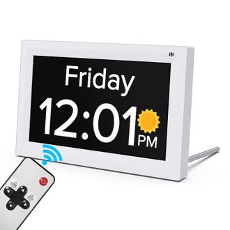OEM Reloj Despertador Digital Con Calendario - Relojes Para Personas Mayores Con Demencia, Reloj Completo Para La P&eacute;rdida De Memoria Con Fecha Y Hora Para