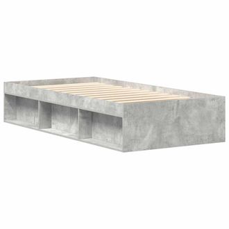 Berkfield Home Modern Bed Frame Concrete Grey 90x190 cm Single